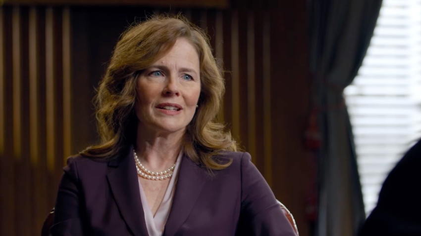 Amy Coney Barrett warns of attacks on free speech in UK, discusses Dobbs decision